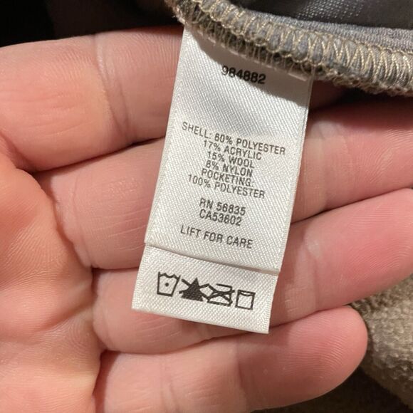 Cabelas Jacket Wool Blend Zip Up Fleece Lined Chest Pocket Outdoors Mens XL - Picture 4 of 7